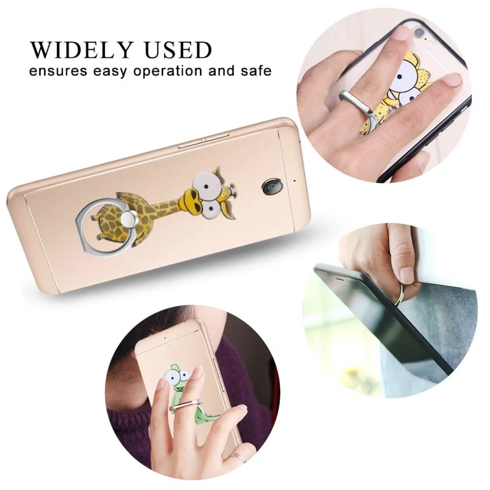 Heart Shape Cell Phone Ring Holder-Fits all Phones, Rose Gold